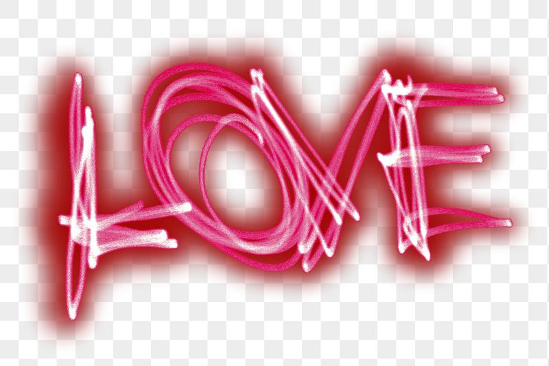 Love typography png sticker, pink | Free PNG - rawpixel