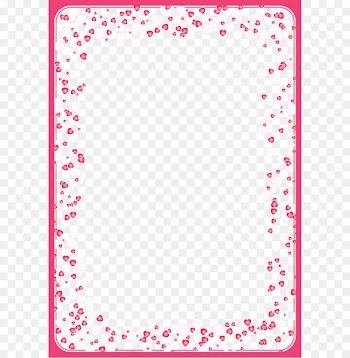 Love Valentine's Day Heart - Pink heart-shaped frame 