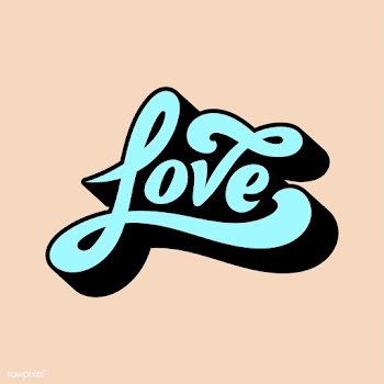Love word typography style illustration | Free stock vector - 472657