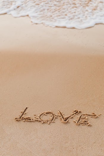 Love Writing on Beach Sand
