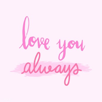 Love you always typography vector | Free stock vector - 472454