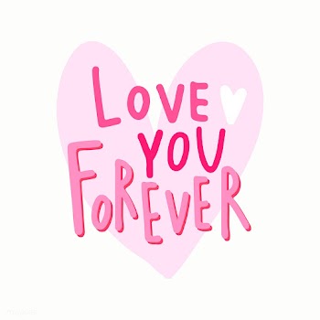 Love you forever typography vector | Free stock vector - 472356