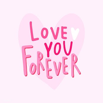 Love you forever typography vector | Free stock vector - 472469