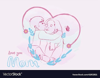 love you mom a4 greeting card happy mothers day