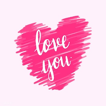 Love you typography vector in pink | Free stock vector - 472456