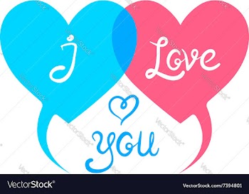  					Love you vector image														