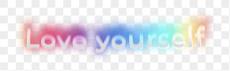 Love yourself png word sticker, | Free PNG - rawpixel