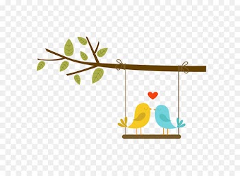 Lovebird Euclidean vector - Love birds on the branch 