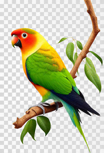 lovebird png transparent, no background
