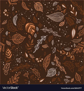 Lovely autumn seamless pattern with leaves can vector image