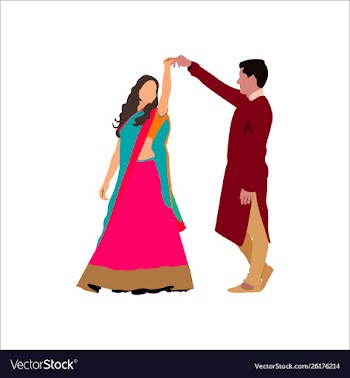 Lovely cute couple vector image