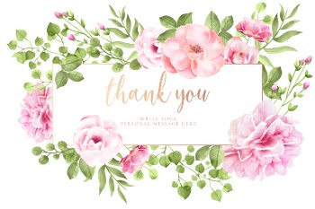 Lovely floral card with message Free Vector