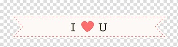 Lovely Love , I Heart U text transparent background PNG clipart