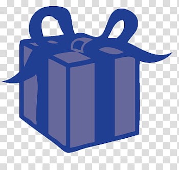 Lovely part, blue and gray gift box transparent background PNG clipart