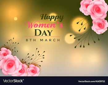 lovely rose background for happy womens day