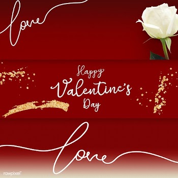 Lovely Valentines day banners | Free stock psd mockup - 560129
