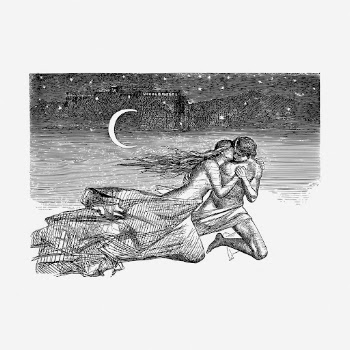 Lovers hand drawn illustration, Death | Free Photo - rawpixel