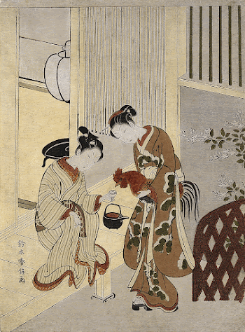 Lovers Plying a Rooster with SakeOriginal | Free Photo - rawpixel