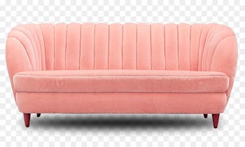 Loveseat Couch Sofa bed Furniture - Pink couch 