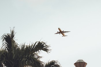 Low Angel Photo of Flying Air Liner