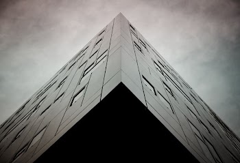 low angle mirror building