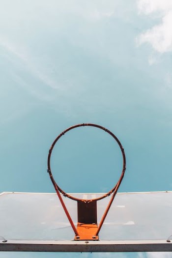 low-angle photo of basketball hoop