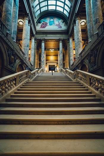 Low-angle Photo of Building Staircase