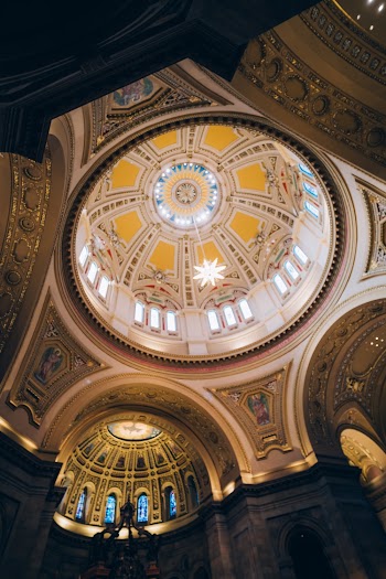 Low-Angle Photo of Church Ceiling