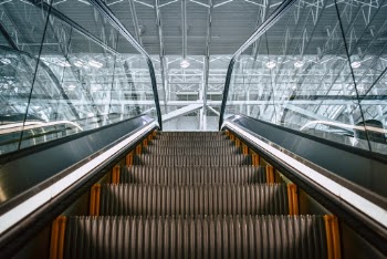 Low Angle Photo of Escalator