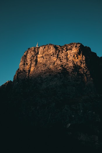 Low Angle Photo of Mountain