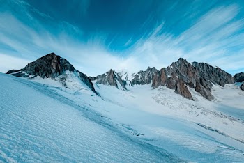 Low Angle Photo of Mountain Ranges