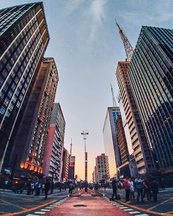 Low-Angle Photo of People Walking on Street