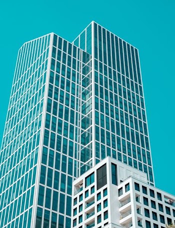low angle photo of white building