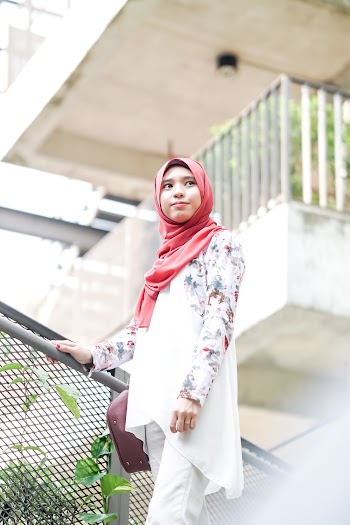 Low-Angle Photo of Woman Wearing Red Hijab