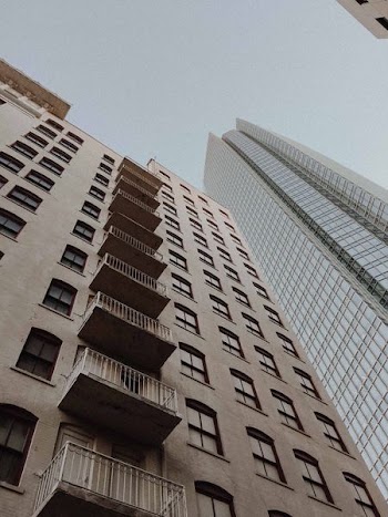 low angle photograph of high rise building
