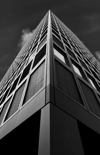 low angle photography building