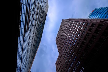 Low Angle Photography of a Two High-rise Buildings