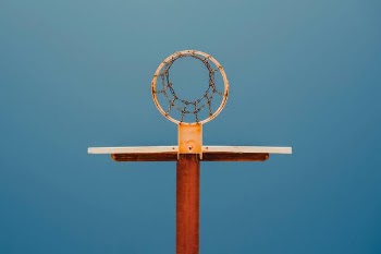 low angle photography of basketball hoop