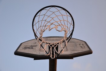 Low-angle Photography of Brown and Black Basketball Hoop