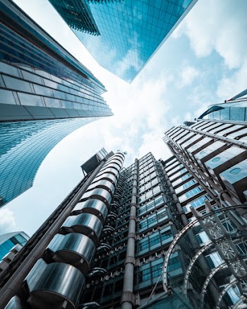 Low-angle Photography of Curtain-wall High-rise Building