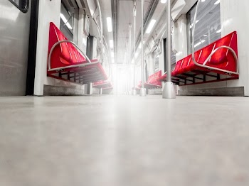 Low Angle Photography of Empty Train Interior