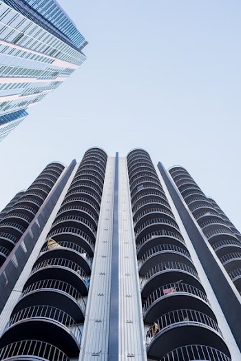 low-angle photography of high rise building
