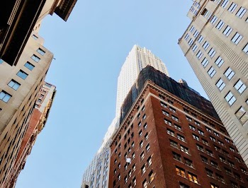low angle photography of high rise buildings