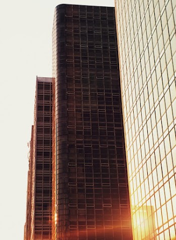 Low angle photography of high rise buildings