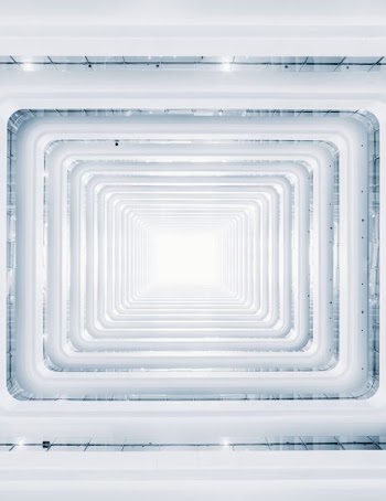 low angle photography of spiral stair