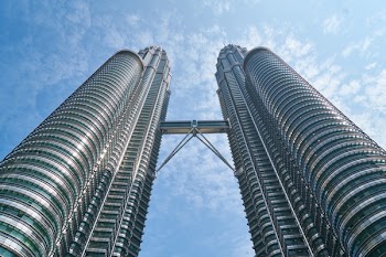 Low-angle Photography of Twin Tower