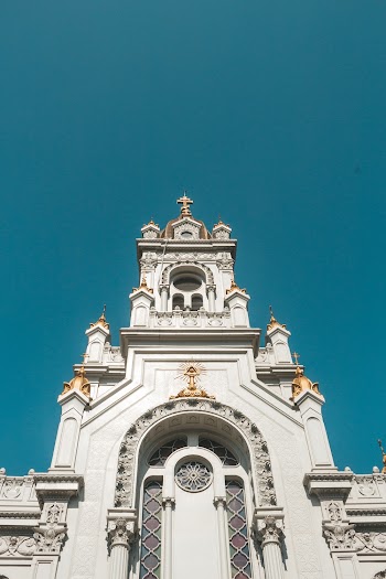 Low Angle Photography of White Church
