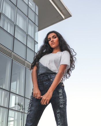 Low Angle Shot of a Woman