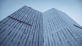 Low Angle Shot Of Curtain Glass Wall Buildings