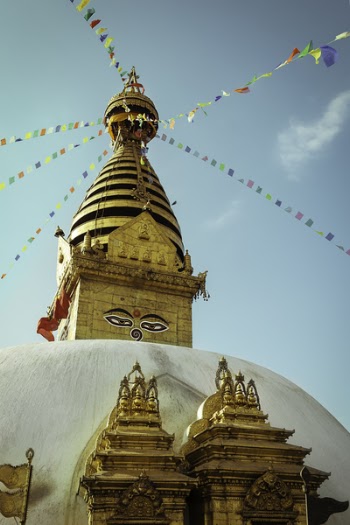 Low Angle Shot of the Temple